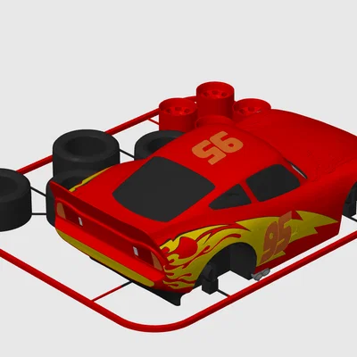 Mô hình Kit Card Lightning McQueen (Phim Cars của Disney Pixar)