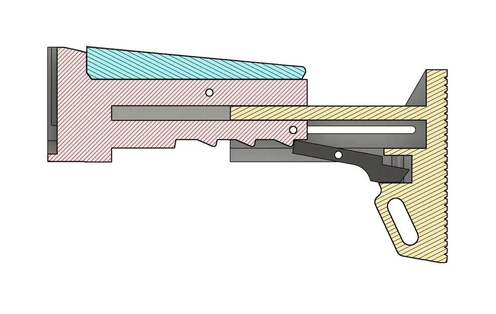 Báng súng rút tùy chỉnh cho súng hơi WE-tech SCAR - Image 4