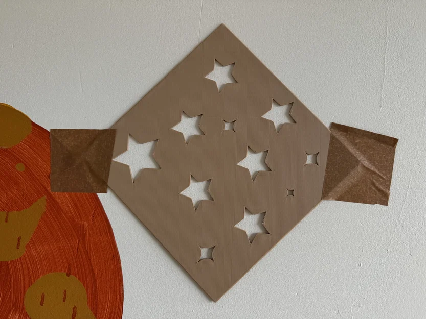 Khuôn vẽ hình ngôi sao (Stars stencil) - Image 1