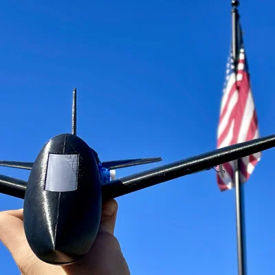 Mô hình máy bay Black Falcon 50mm EDF RC tích hợp FPV (có càng đáp)