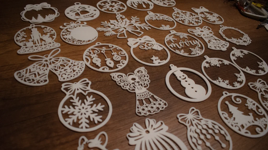 Bộ 29 mẫu trang trí cây thông Noel in 3D độc đáo - Image 1