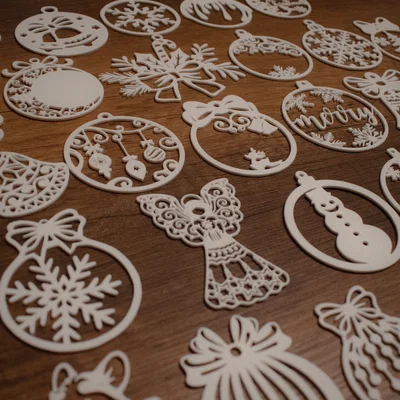 Bộ 29 mẫu trang trí cây thông Noel in 3D độc đáo