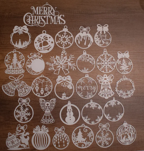 Bộ 29 mẫu trang trí cây thông Noel in 3D độc đáo - Image 2