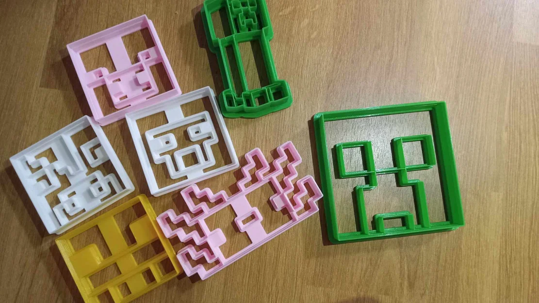 Bộ khuôn cắt bánh quy Minecraft - Image 1