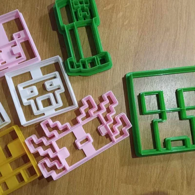 Bộ khuôn cắt bánh quy Minecraft