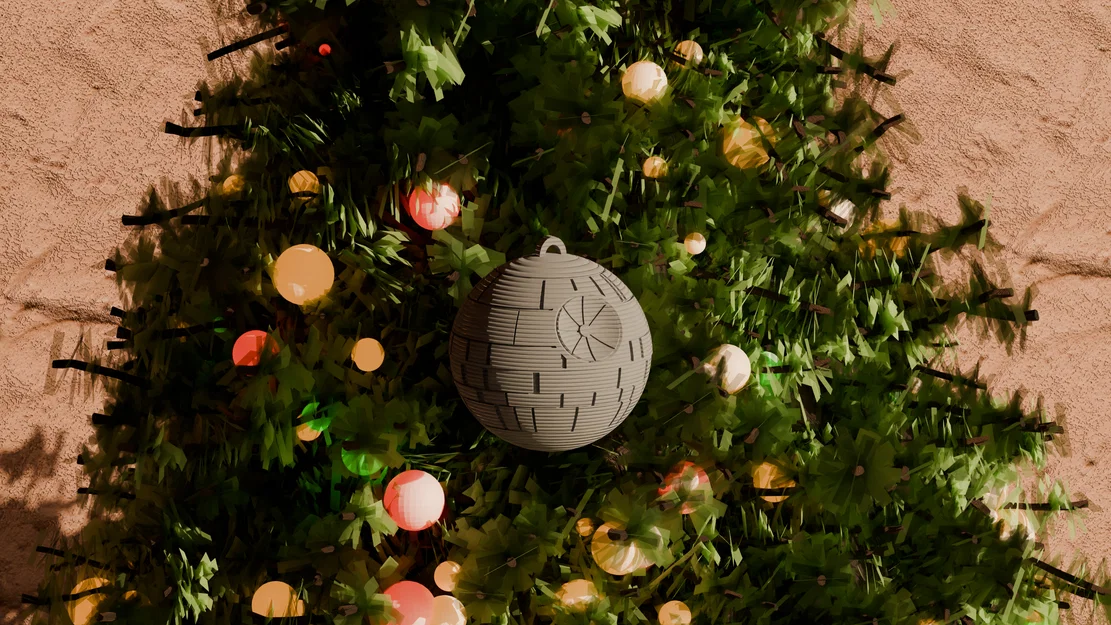 Đồ trang trí Giáng sinh 3D hình Death Star Star Wars độc đáo - Image 1