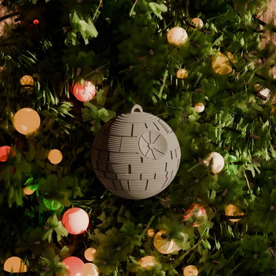 Đồ trang trí Giáng sinh 3D hình Death Star Star Wars độc đáo