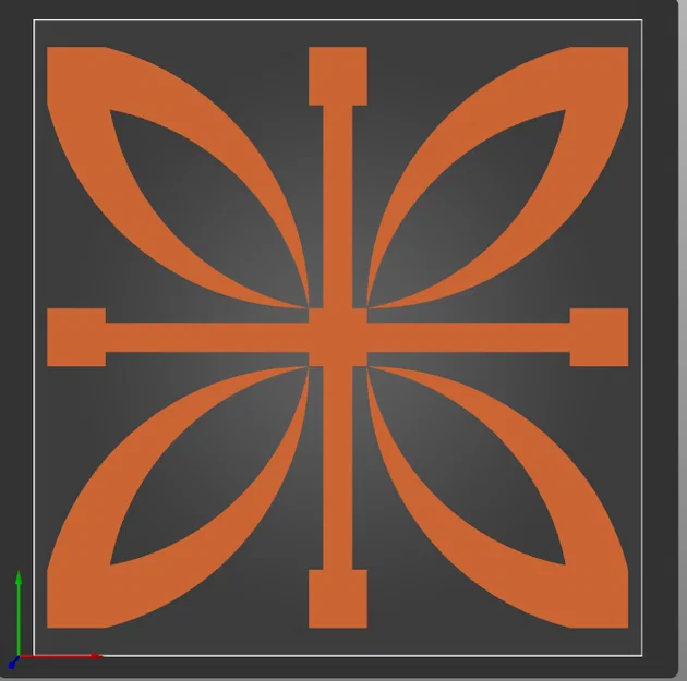 Mô hình kiểm tra độ phẳng bàn in 3D (First Layer Calibration Test) - Image 1