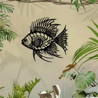 Mô hình trang trí tường hình cá xương (Fishbone Wall Sculpture) độc đáo