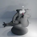 Mô hình 3D Simon's Cat hài hước - Đồ trang trí bàn làm việc cực xinh - Thumbnail 1