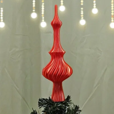 Đỉnh cây thông Noel in 3D thiết kế xoắn ốc tinh tế