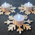 Đế Nến Tealight Hình Bông Tuyết Pha Lê - Thumbnail 1