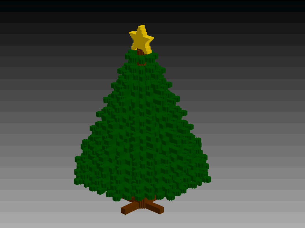 Mô hình cây thông Noel phong cách Minecraft (3D printing) - Thumbnail 2