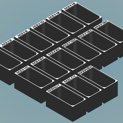 Khay chèn BaBo organizer cho ốc vít M3/M4/M5/M6 (2x1)