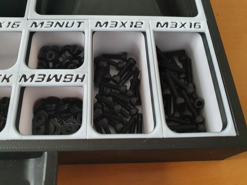 Khay chèn BaBo organizer cho ốc vít M3/M4/M5/M6 (2x1) - Image 2