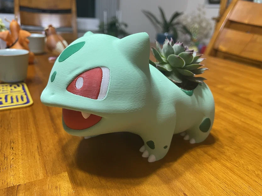 Chậu cây Bulbasaur (có lỗ thoát nước) - Image 1