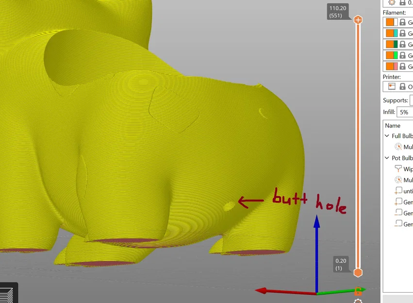 Chậu cây Bulbasaur (có lỗ thoát nước) - Image 3