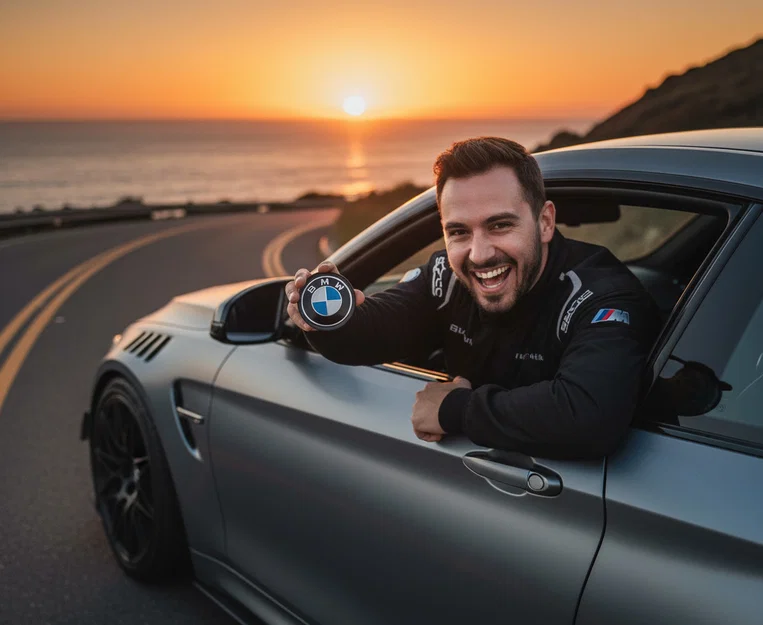 Miếng lót ly logo BMW in 3D - Phụ kiện độc đáo cho tín đồ xe hơi - Image 1