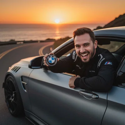 Miếng lót ly logo BMW in 3D - Phụ kiện độc đáo cho tín đồ xe hơi