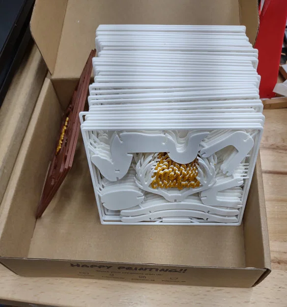 Remix bộ thiệp Giáng sinh "Tuần lộc bập bênh" cho in đa màu XL hoặc MMU3 - Image 4