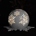 Đế nến họa tiết bông tuyết 3D tinh tế cho trang trí Giáng sinh - Thumbnail 1