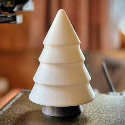 Cây thông Noel in 3D tích hợp đèn LED trang trí bàn làm việc