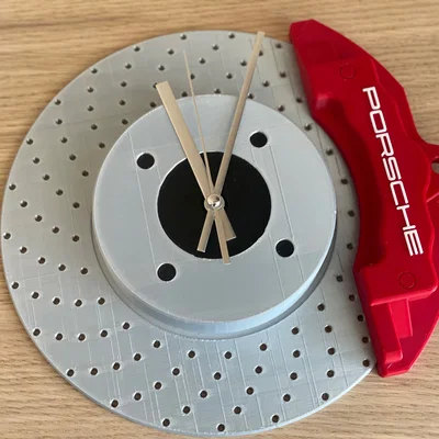 Đồng hồ treo tường độc đáo phong cách đĩa phanh Porsche