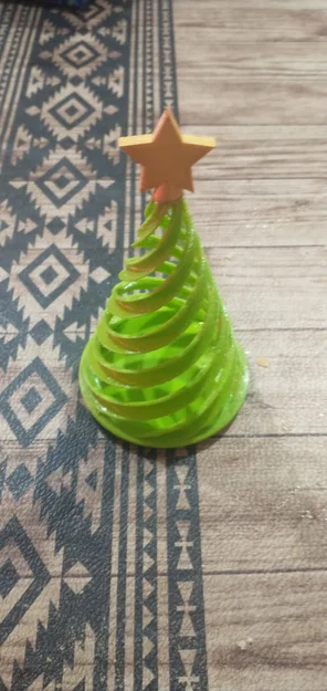 Mô hình cây thông Noel xoắn ốc trang trí 3D tinh tế - Image 2