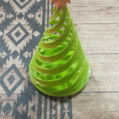 Mô hình cây thông Noel xoắn ốc trang trí 3D tinh tế