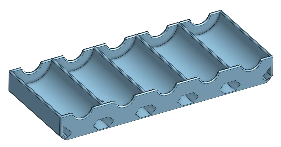 Khay Đựng Chip Poker, Blackjack, Roulette (Xếp Chồng) 5x25 - Image 1