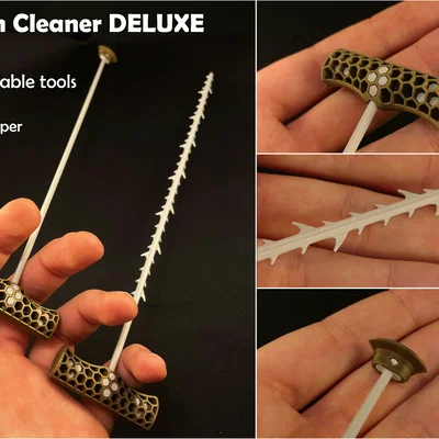 Dụng cụ thông cống DELUXE | Đầu vệ sinh thay thế được
