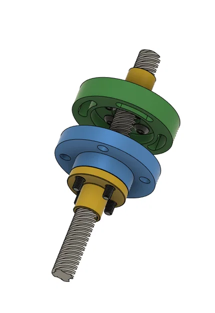 Bộ thiết bị chống rơ (Anti-Backlash) in 3D cho cụm đai ốc TR8 kép - Image 2