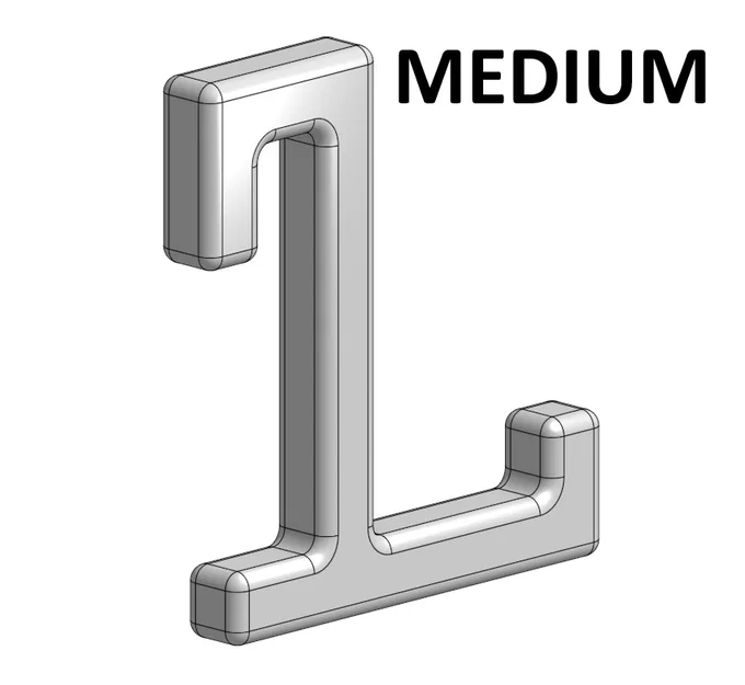 Móc treo đồ đa năng chuẩn Skadis (Medium Skadis Hook) in 3D - Image 1