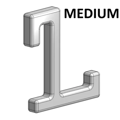 Móc treo đồ đa năng chuẩn Skadis (Medium Skadis Hook) in 3D