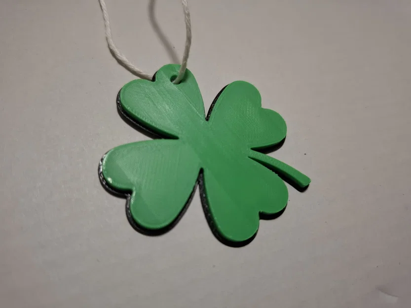 Mô hình cỏ bốn lá may mắn in 3D (Thiết kế đơn giản, tinh tế) - Image 1