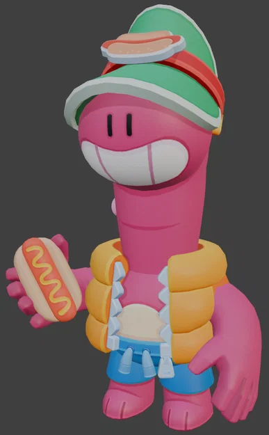 Mô hình 3D Doug Brawl Stars cực chất cho game thủ - Image 1