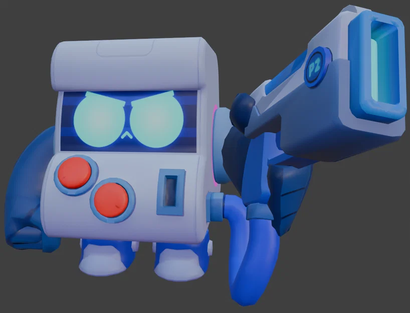 Mô hình 3D 8-Bit trong Brawl Stars chất lượng cao - Image 1