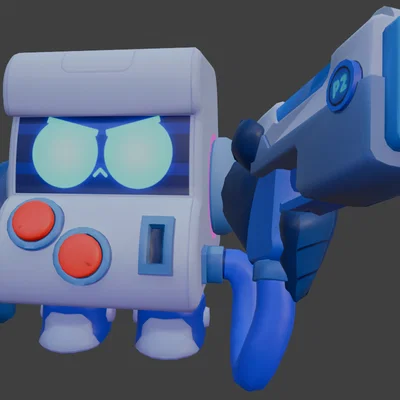 Mô hình 3D 8-Bit trong Brawl Stars chất lượng cao