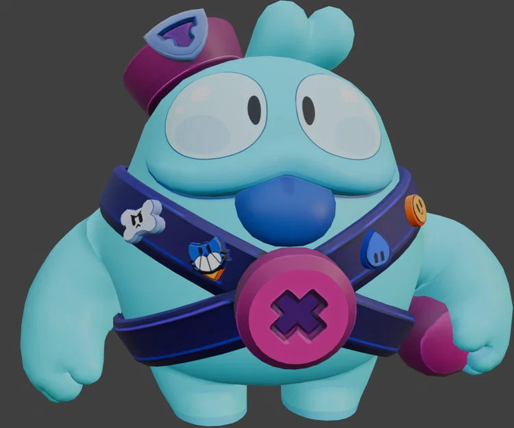Mô hình Squeak Brawl Stars - File in 3D chất lượng cao - Image 1