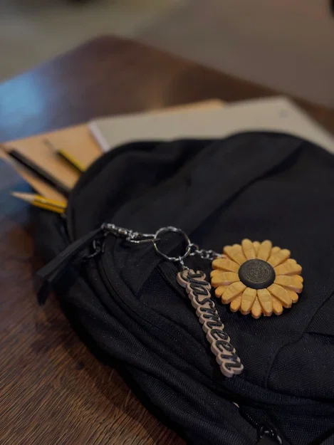 Móc khóa hình hoa hướng dương - Image 1