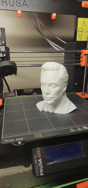 Mô hình tượng bán thân Elon Musk in 3D trang trí bàn làm việc - Image 1