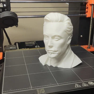 Mô hình tượng bán thân Elon Musk in 3D trang trí bàn làm việc