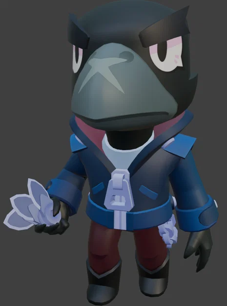 Mô hình 3D Crow từ Brawl Stars - Nhân vật game cực ngầu để in 3D - Image 1
