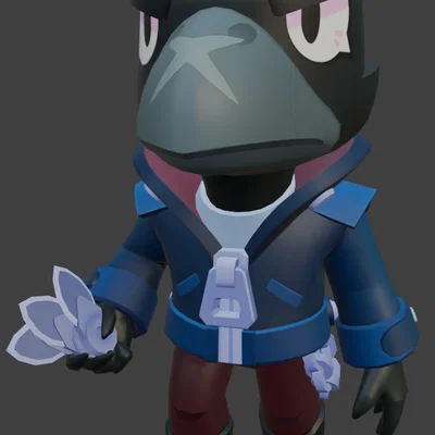 Mô hình 3D Crow từ Brawl Stars - Nhân vật game cực ngầu để in 3D