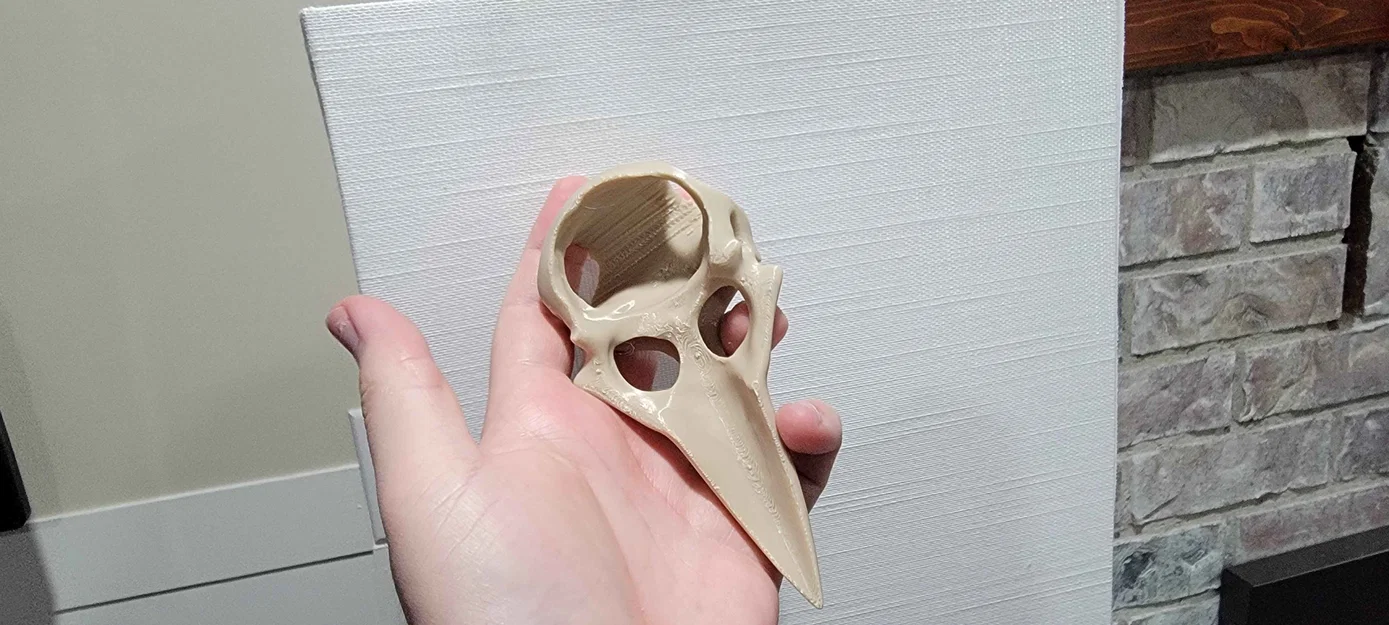 Trâm cài tóc hình đầu lâu quạ - Image 2