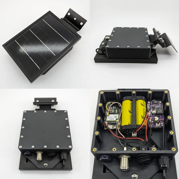 V2 Meshtastic 3W Solar Enclosure - Trạm LoRa chạy bằng năng lượng mặt trời - Image 1