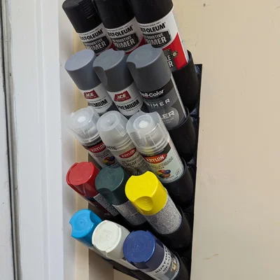 Giá treo bình sơn phun gắn tường 3D thông minh cho xưởng DIY