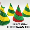 Bộ 2 mảnh Cây thông Noel xoắn ốc - Thumbnail 1