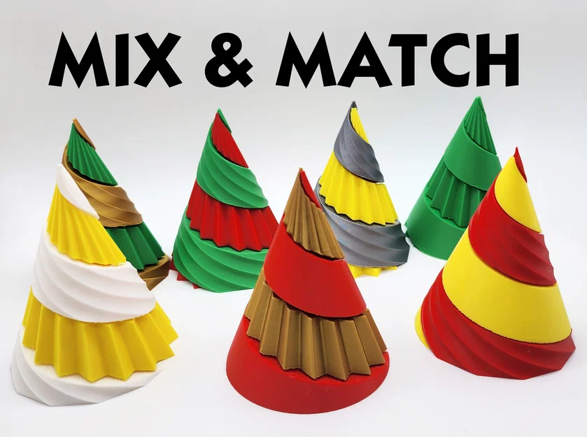 Bộ 2 mảnh Cây thông Noel xoắn ốc - Image 3