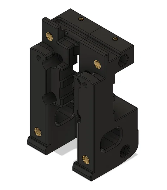 Ngàm gắn E3D PZ Board cho Voron Stealthburner (có hỗ trợ Heat Set Insert) - Image 1